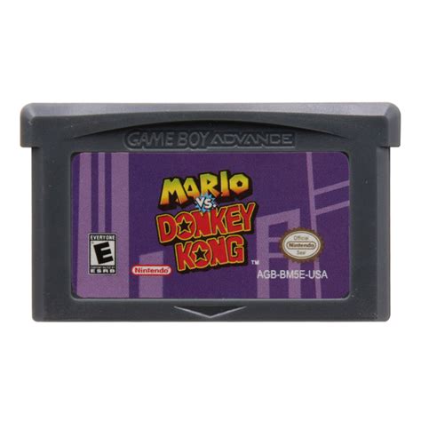 Mario vs. Donkey Kong Gameboy Advance GBA 32Bit Us Version ( Tested & Works)