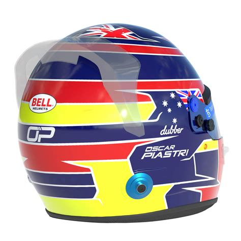 F1 Oscar Piastri Helmet 2023 - 3D Model by Cactus3D