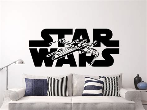 Star Wars Wall Decals Xwing Vinyl Sticker Decal Logo X-wing - Etsy