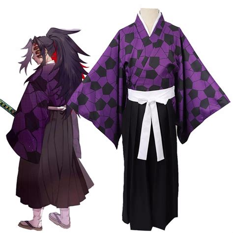 Demon Slayer Kimetsu no Yaiba Kokushibou Cosplay Costume Tsugikuni ...