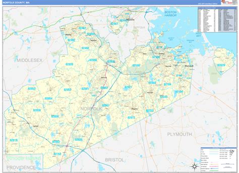 Maps of Norfolk County Massachusetts - marketmaps.com