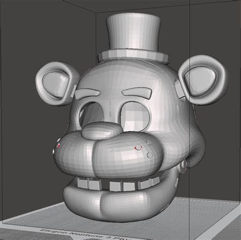 3D file Freddy Fazbear Head Mask for Cosplays 🪖・3D printing template to ...