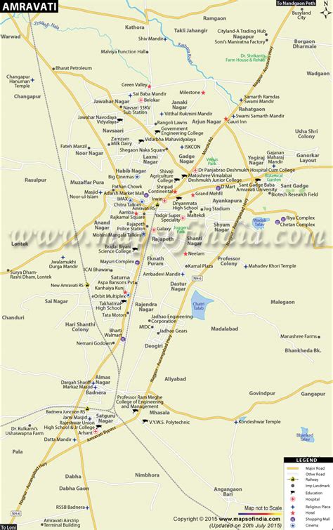 Amravati District Map With Villages - Brandy Tabbitha