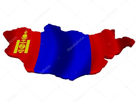 Flag and map of Mongolia — Stock Photo © sav_up #5246073