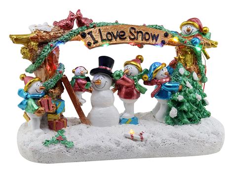 Buy Christmas Village Building A Snowman Pre-lit op Snow Village ...