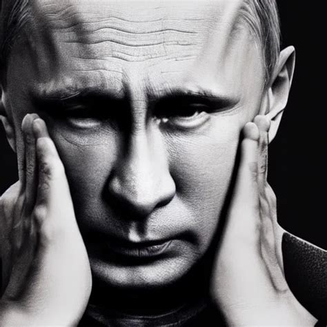 Vladimir Putin in prison behind bars, crying, dirty, | Stable Diffusion ...