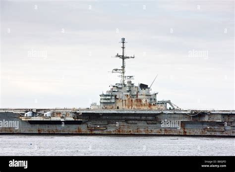 French Aircraft carrier Clemenceau Stock Photo - Alamy