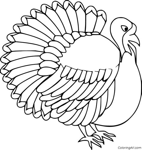 Realistic Turkey Coloring Pages (15 Free Printables) - ColoringAll