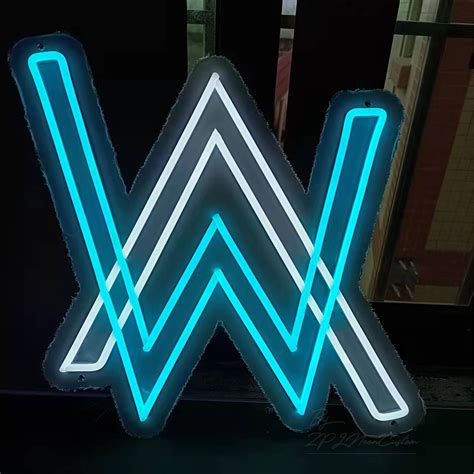 Alan Walker Logo Neon Sign Neon Bar Sign Led Neon Art DJ - Etsy