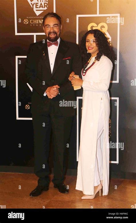 Bollywood actor Kabir Bedi along with wife Parveen Dusanj during the GQ India Men of the year ...