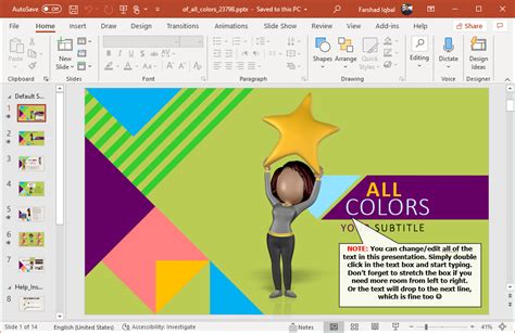 Of All Colors Diversity PowerPoint Template