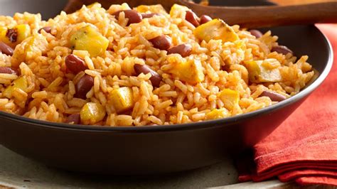 Rice with Beans and Sweet Plantain Recipe - QueRicaVida.com