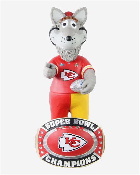 KC Wolf Kansas City Chiefs Super Bowl LVII Champions 18 in Mascot Bobb FOCO