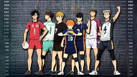 Haikyuu Height Comparison. Anime Volleyball - YouTube