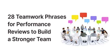 28 Teamwork Comments & Phrases for Performance Reviews