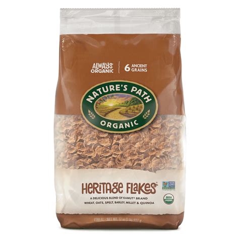 Nature's Path Organic Heritage Flakes Cereal, 32 oz Bag - Walmart Business