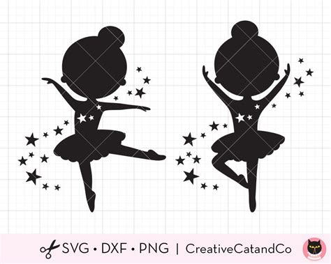 Printable Pink Ballerina Silhouette