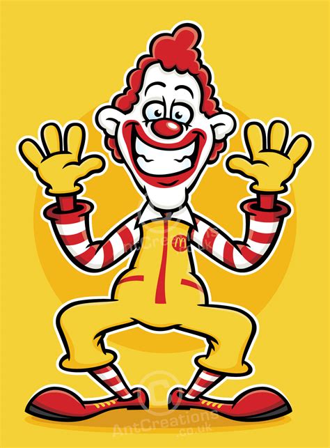 Ronald McDonald Cartoon — Vector Illustrator | Cartoons | Characters ...