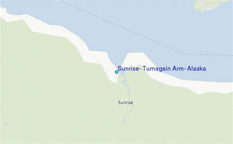 Sunrise, Turnagain Arm, Alaska Tide Station Location Guide