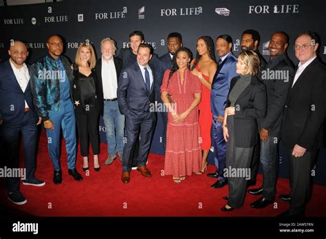 The cast and producers of "For Life" attend the "For Life" TV Series Premiere at Alice Tully ...