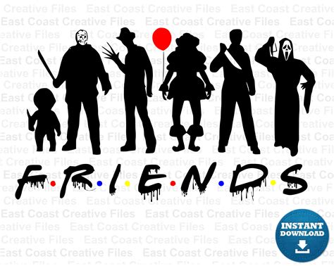 Horror Friends SVG Horror Movie SVG SVG Files for - Etsy Finland