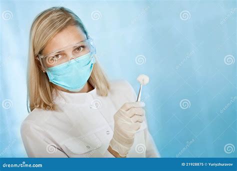 Female Medical Doctor in Hospital Stock Image - Image of disease, blue: 21928875