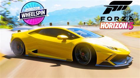 My Lamborghini Huracan Build + Horizon Wheelspin!! (Forza Horizon 5) - YouTube