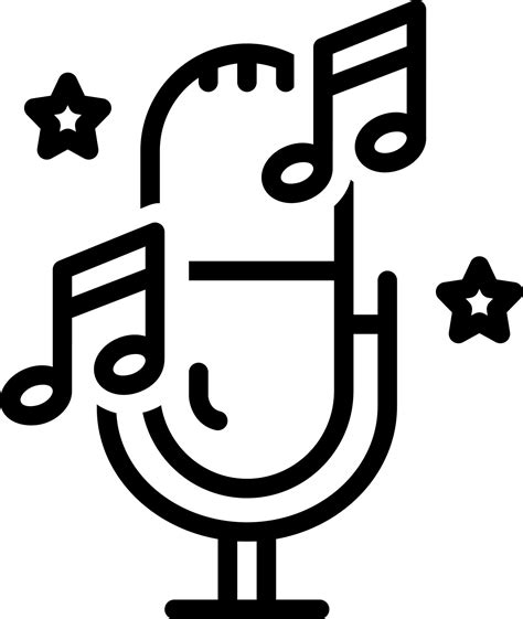 line icon for singing 17527435 Vector Art at Vecteezy