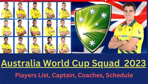 Australia World Cup Squad 2023: A Powerhouse Ready For Glory