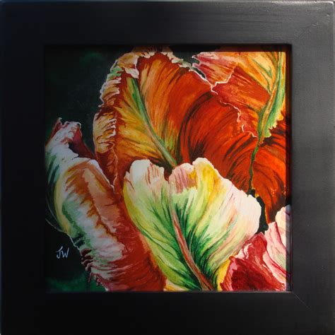 Jackland Arts: "Parrot Tulips" In Christmas Colors