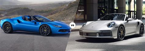 Ferrari 296 GTS vs. Porsche 911 Turbo S Cabriolet | Ferrari vs. Porsche