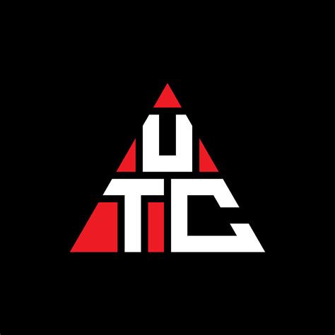 UTC triangle letter logo design with triangle shape. UTC triangle logo ...