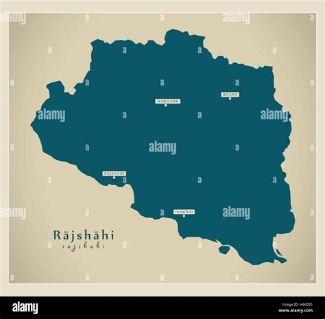 Modern Map - Rajshahi BD Stock Vector Image & Art - Alamy