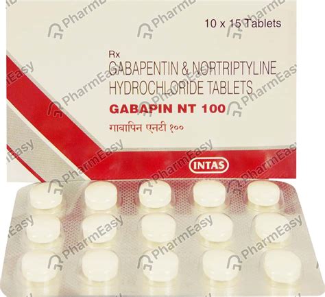 Gabapin Nt 100mg Strip Of 15 Tablets: Uses, Side Effects, Price & Dosage | PharmEasy