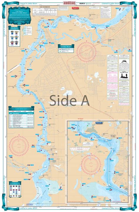 Coverage of Central St. Johns River Fishing Chart/map 137F