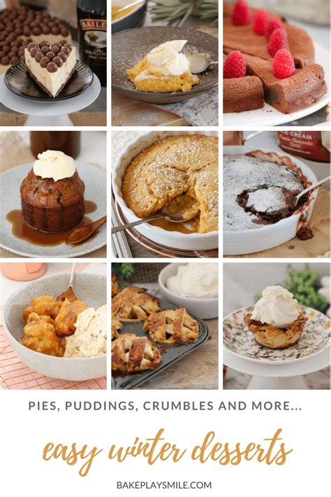 Easy Winter Dessert Recipes | Puddings, Pies & More - Bake Play Smile