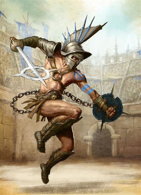 ArtStation - Gladiators!!!, Tomek Larek | Gladiator characters, Roman ...