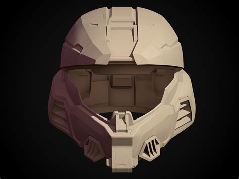 ArtStation - Printable Sci-Fi Halo Mark VI Helmet 3D print model (STL ...