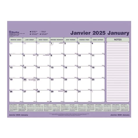 Calendrier sous-main mensuel (2023)