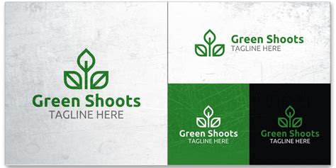 Green Shoots - Logo Template by TrulyDesign | Codester