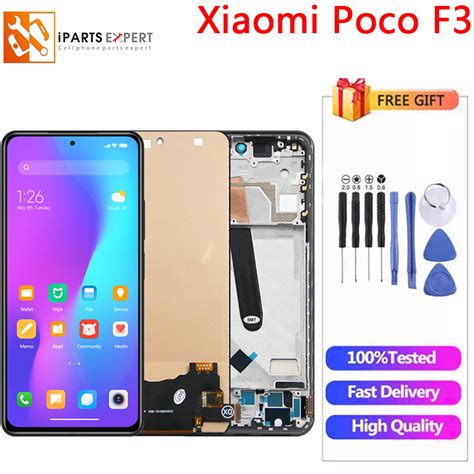 IPARTSEXPERT AMOLED Original LCD For Xiaomi POCO F3 M2012K11AG LCD Display Touch Panel Screen ...