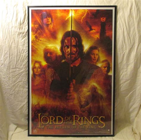 Lord of the Rings Return of the King Movie Poster Aragorn - Etsy