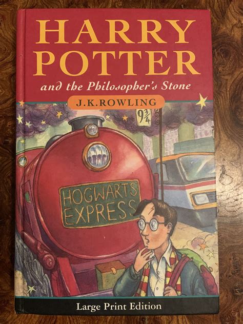 Harry Potter & the Philosopher's Stone Large Print 1st/1st Bloomsbury ...