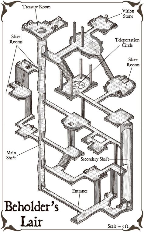 New map added to collection - Free Sample PDF | Elven Tower | Dungeon maps, Isometric map, Map ...