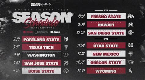 WATCH: Washington State releases Cougs football schedule | WSU Cougars ...