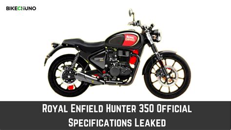 Royal Enfield Hunter 350 Official Specifications Leaked - BikeChuno