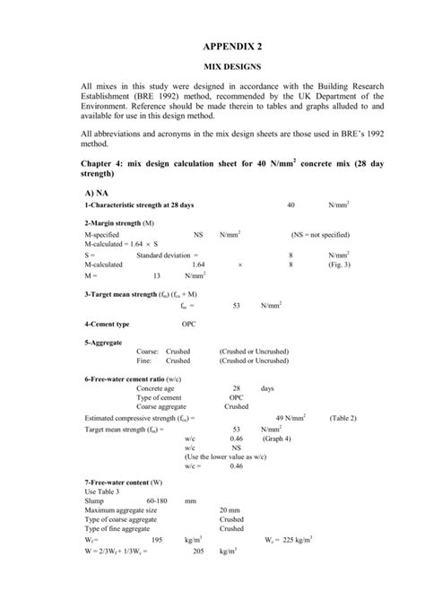 High strength concrete mix design calculator - pdsapje