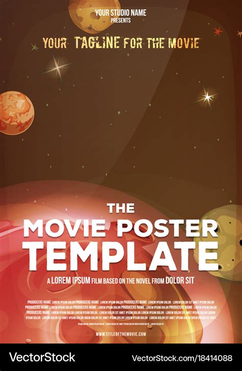 Movie Poster Template For Students