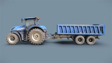 New Holland T7 tractor - Download Free 3D model by Lassi Kaukonen ...