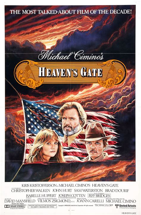 "Heaven's Gate" movie poster, 1980. If you know the story behind this ...